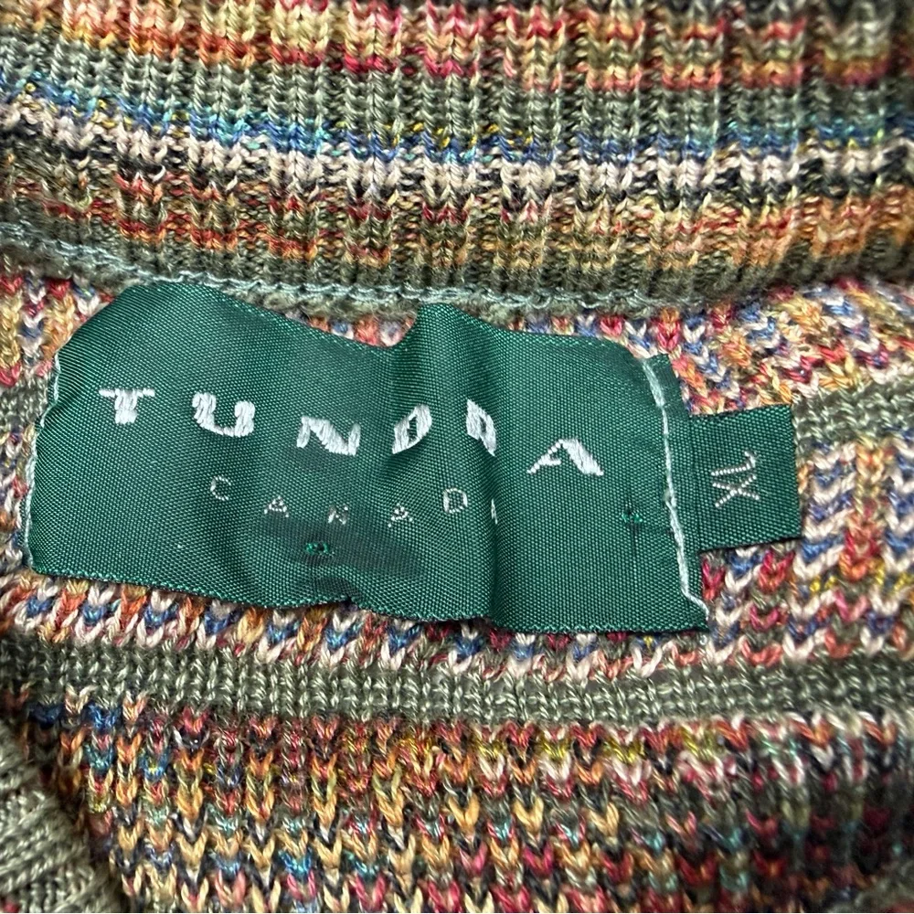 Vtg 90’s Tundra Knit Sweater Mens XL Colorful Coogi Style Rare Crosby Vintage
